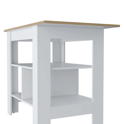 Harmony Hub Kitchen Island - White