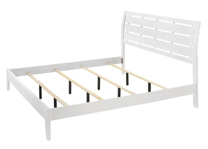 Winston King Size Bed - White