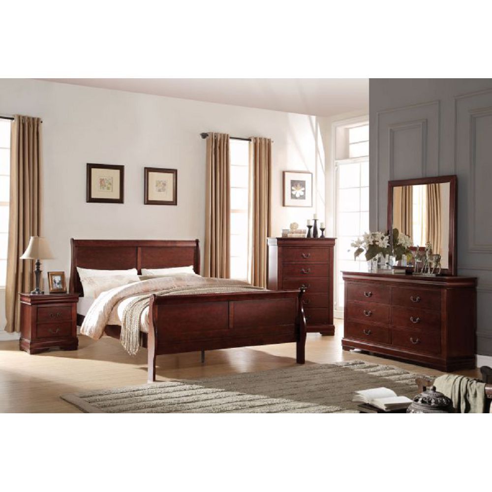 Louis Philippe Twin Bed - Cherry