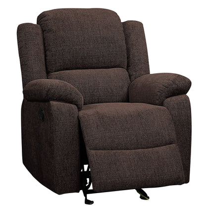 Silva Pillow Top Arms Glider Recliner - Brown