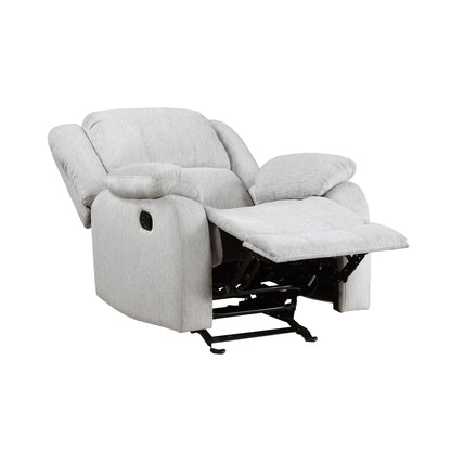 Anya Solid Wood Frame Reclining Chair - Gray