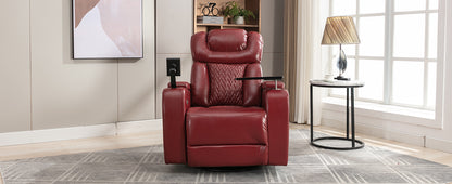 Comfort Max 270 Degree Swivel Power Recliner - Red