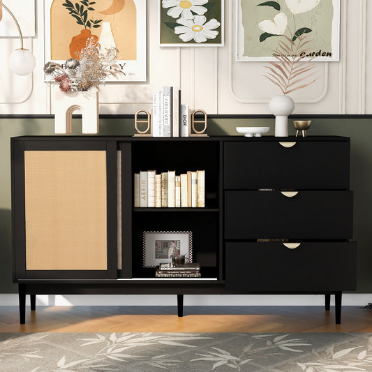 Domie Two-door Storage Cabinet - Black