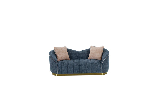 Boone Loveseat - Navy Blue