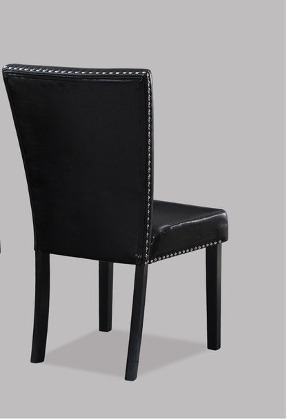 Webster Nailhead Trim Dining Chair (Set of 2) - Black