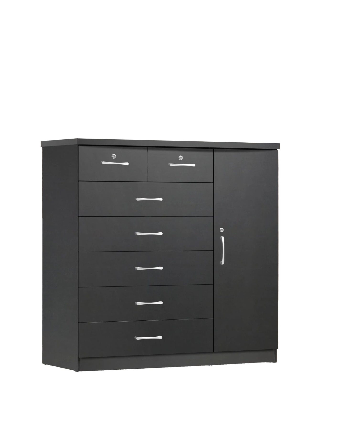 Go Green Woods 7 Drawer Chest & 1 Door