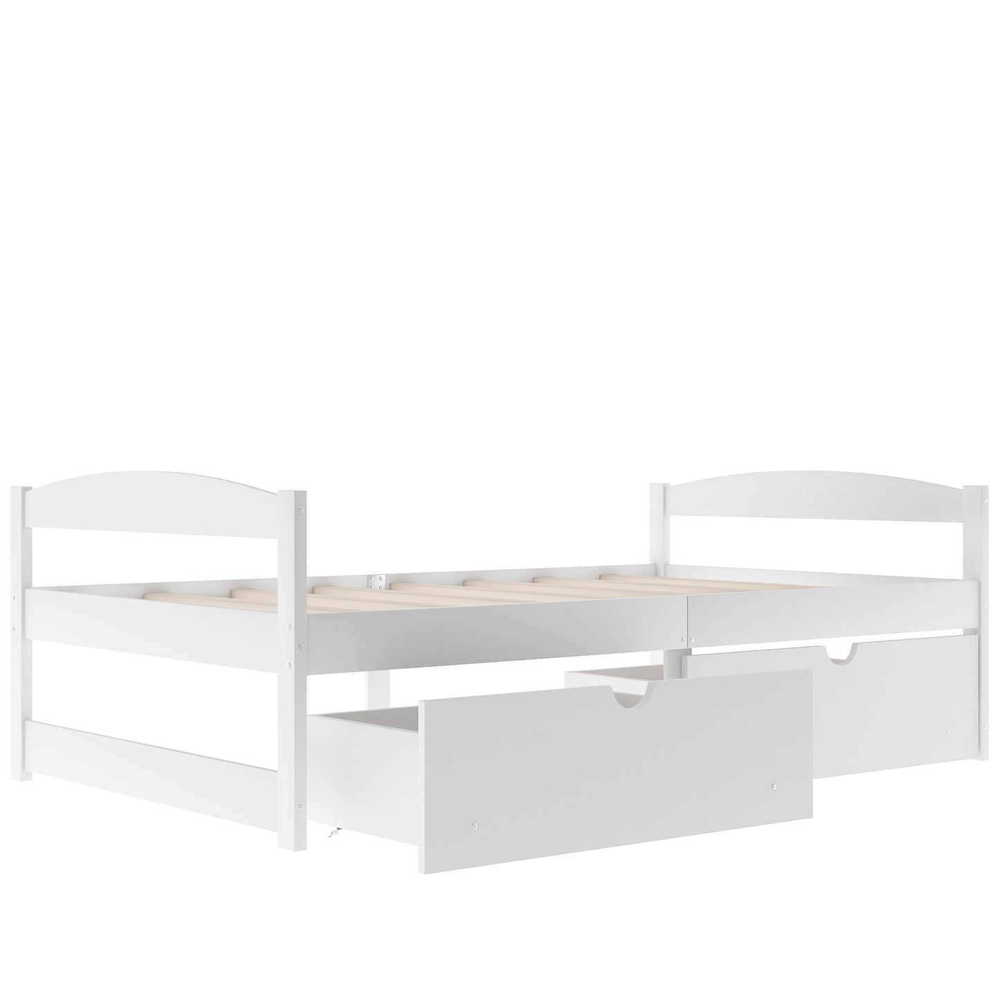 Array Twin Size Daybed with 2 Drawers - White