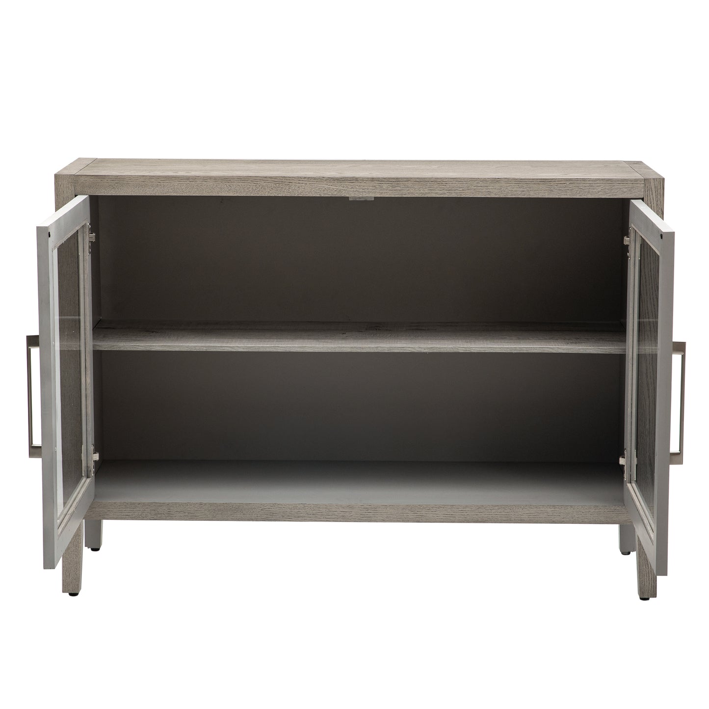 Zacko Wood Storage Cabinet - Gray