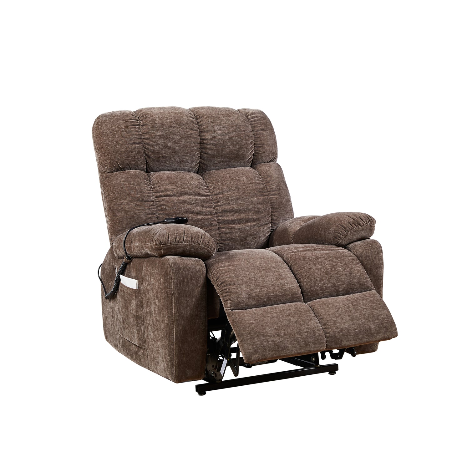 Quest Power Lift Recliner Chair  with Massage and Heat - Brown