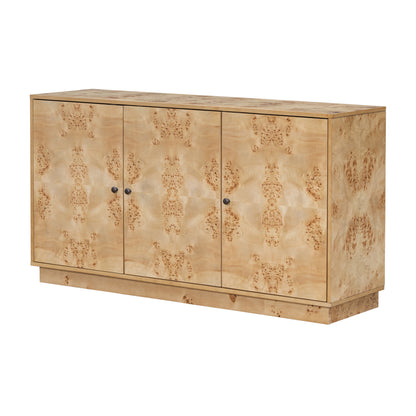 Lesia Pattern Storage Cabinet - Burly Wood