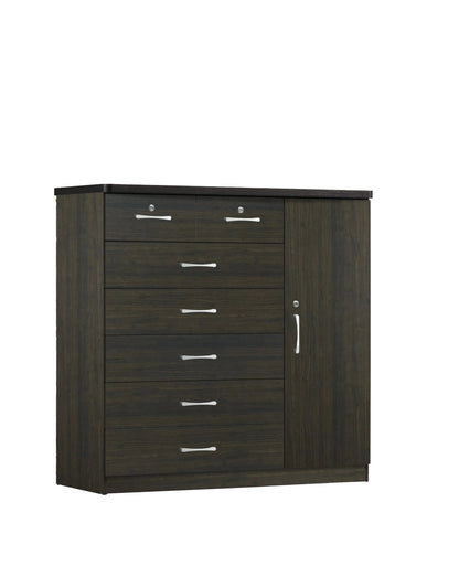 Go Green Woods 7 Drawer Chest & 1 Door