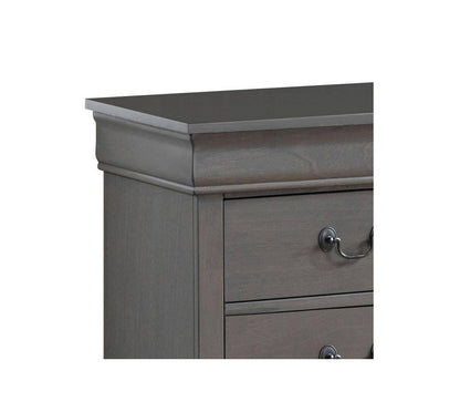 English Antique Solid wood  Nightstand - Gray