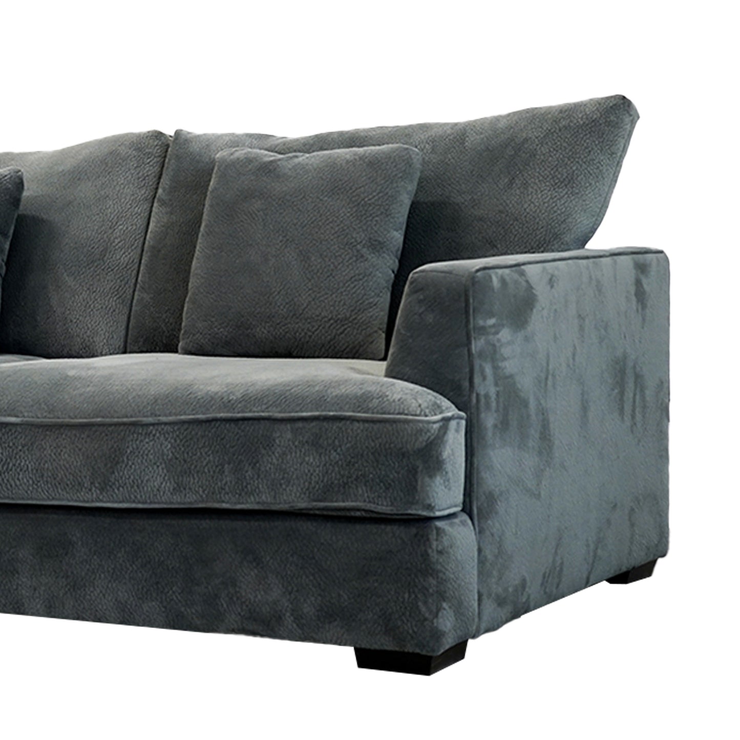 Ashton Grey Down Loveseat - Gray