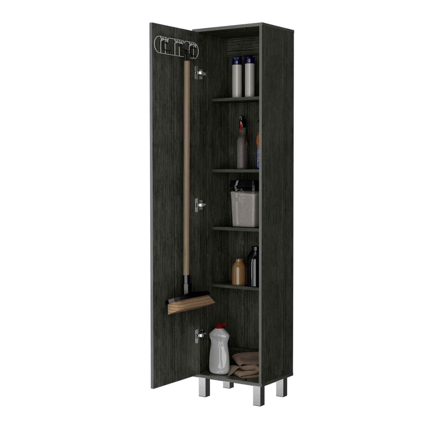 Brett Tall Storage Cabinet - Gray