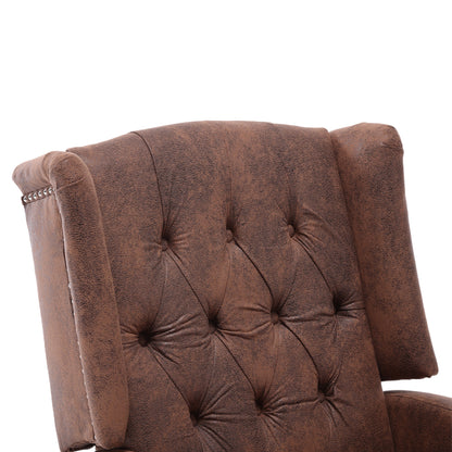 Davina Swivel Rocking Recliner Chair - Coffee