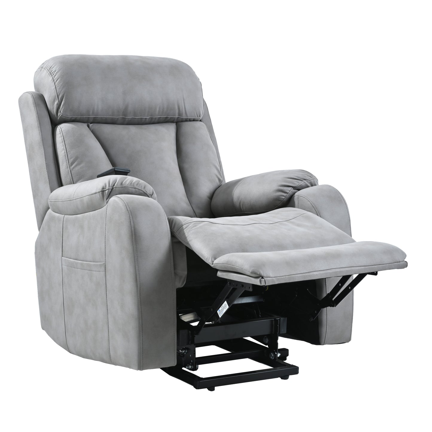 Java Electric Power Lift Fabric Recliner Chair - Light Gray