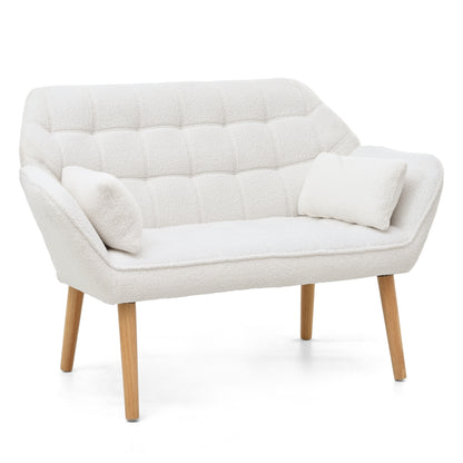 Puffins Comfy Loveseat - White