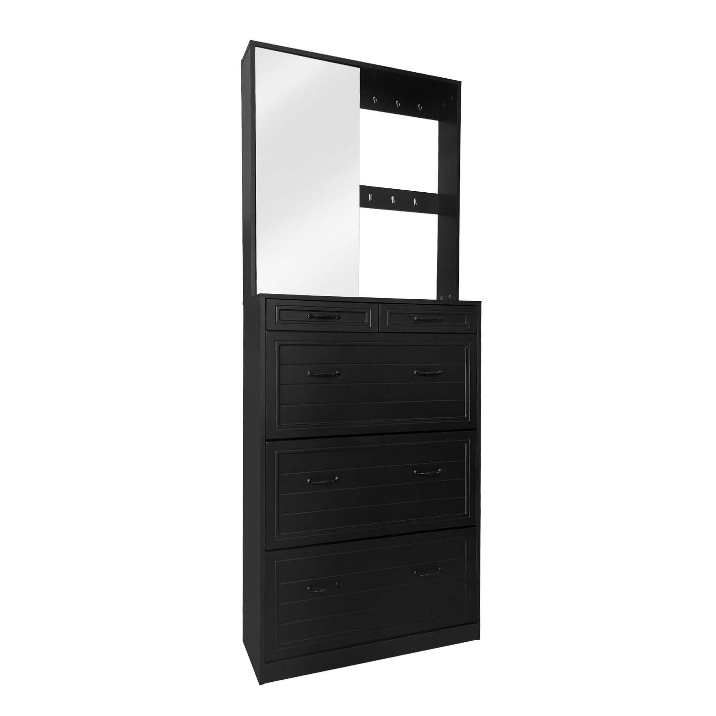 Macer Multi-functional Shoe Cabinet - Black