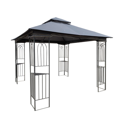 Zamora 10 x 10 ft Outdoor Patio Gazebo Canopy Tent - Gray