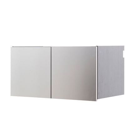 Nova II Wood Base Door Wall Mounted Garage Cabinet - Metallic Gray