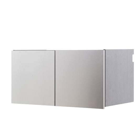 Nova II Wood Base Door Wall Mounted Garage Cabinet - Metallic Gray