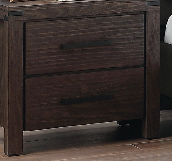 Sato Solidwood Nightstand - Espresso