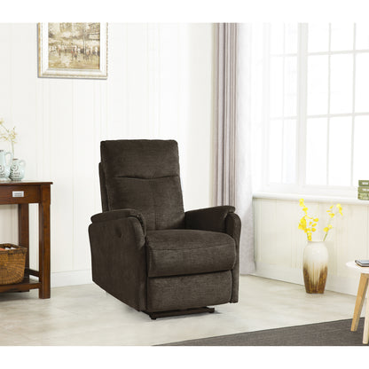 Brooks Power Recliner Chair with USB Charge port - Dark Brown