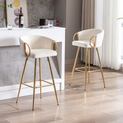 Sip Bar Stools 30 Inch - Cream  Set of 2