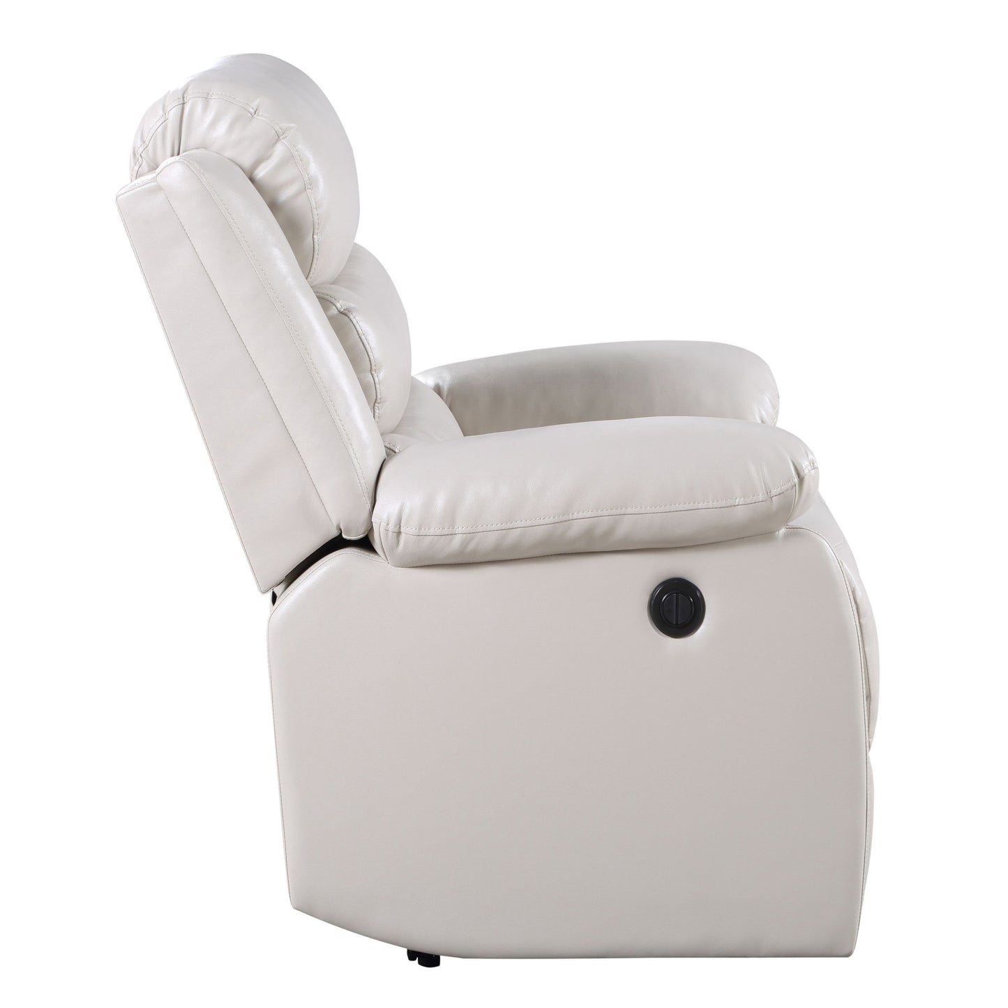 Kingston Power Recliner with Pillow Top Arms - Beige