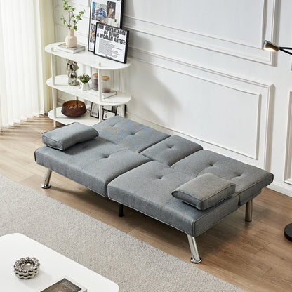 Jax Convertible Fabric Sofa Bed  - Grey