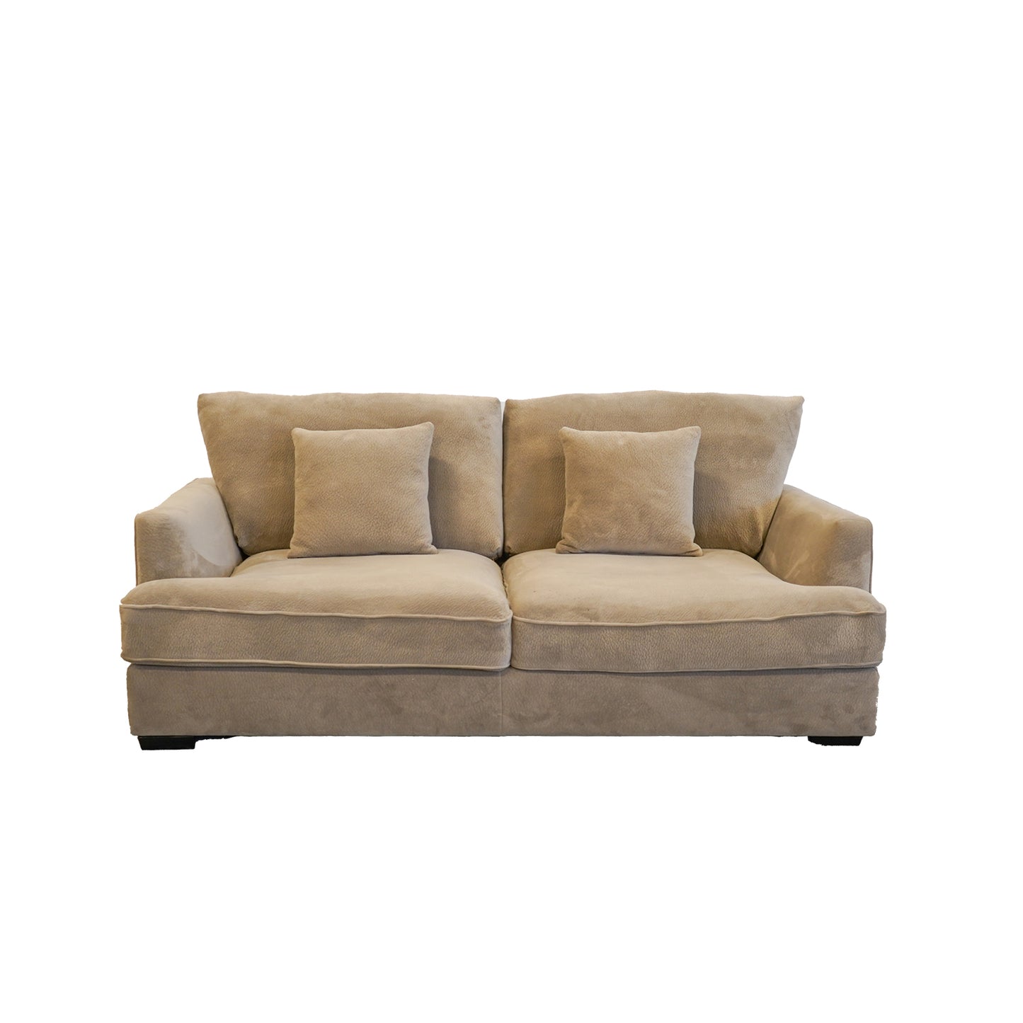 Ashton Grey Down Loveseat - Beige