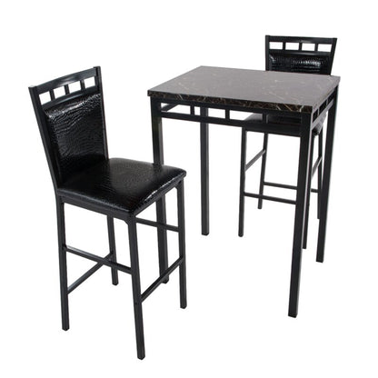 Go Green Woods Gator Counter Height Metal 3 pc Dining Set