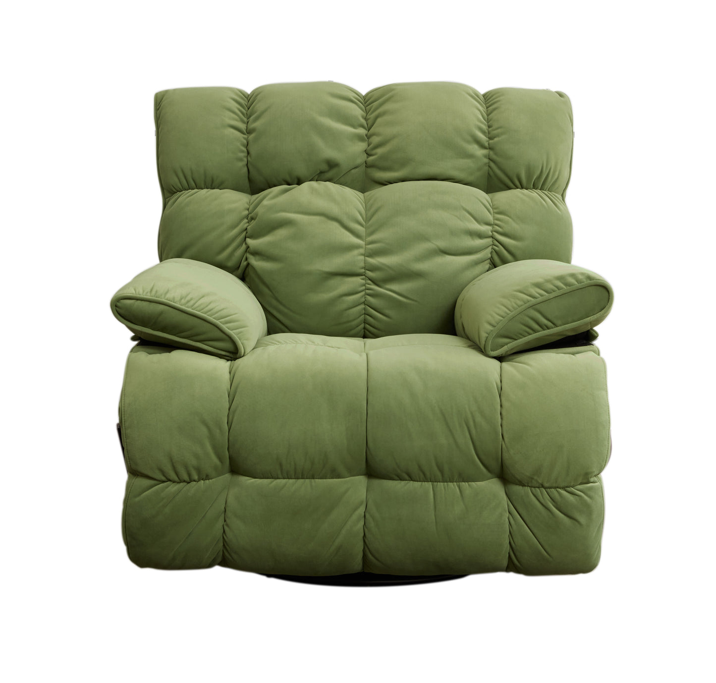 Cloud Swivel Rocker Recliner Chair - Green