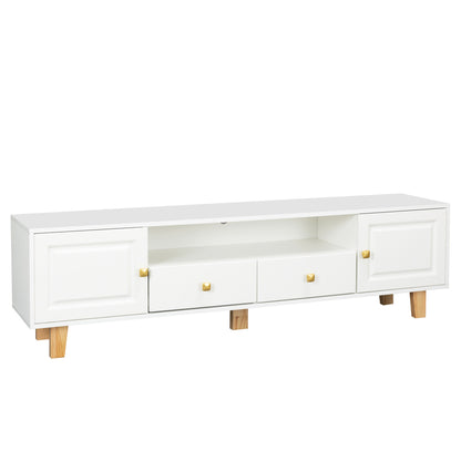 Buckingham TV stand Entertainment Center - White