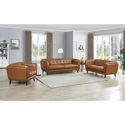 Solana Leather Loveseat