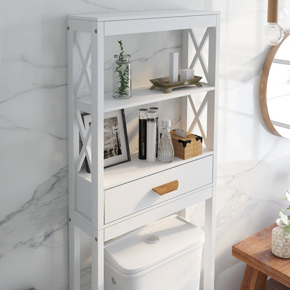 Aura Over-the-Toilet Storage Cabinet White