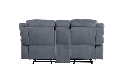 Zubaida Velvet Loveseat w/Console (Glider & Motion)