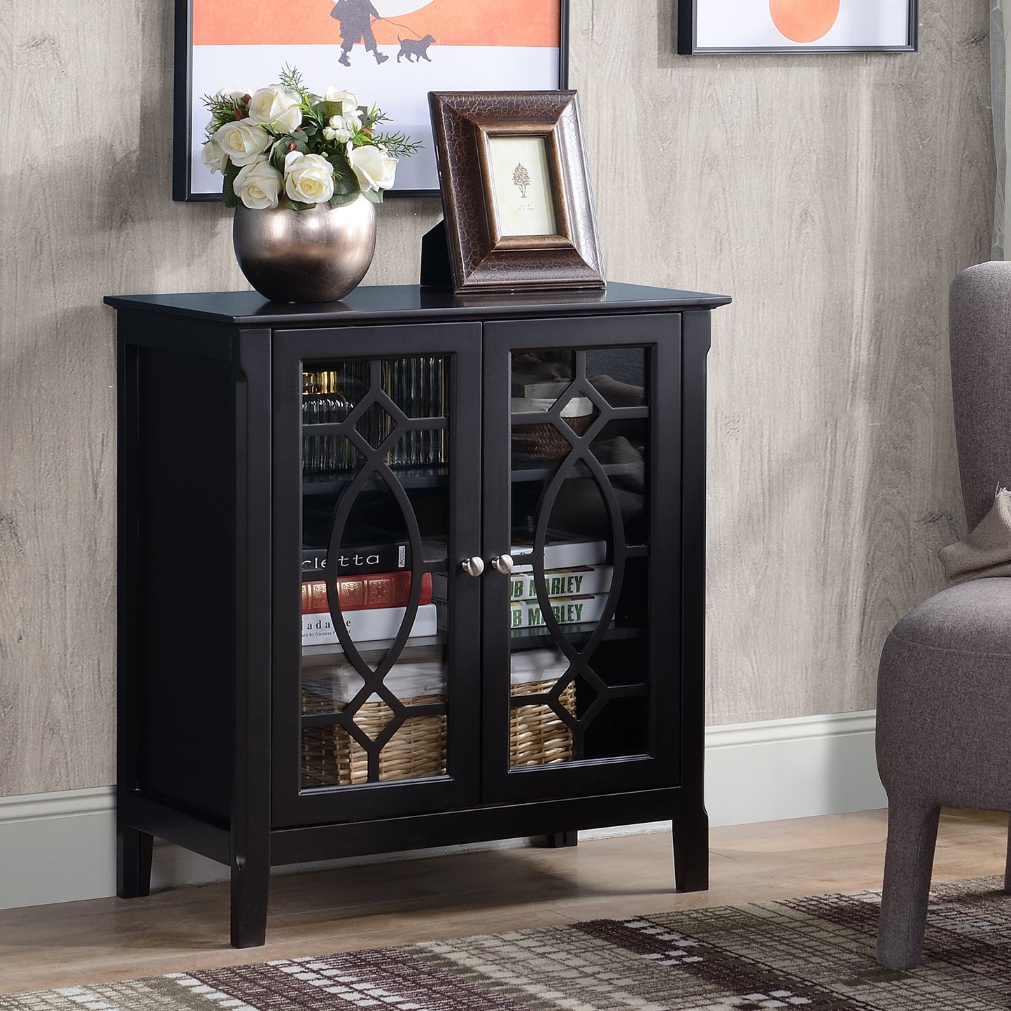 Vanessa Sideboard Buffet Cabinet - Espresso