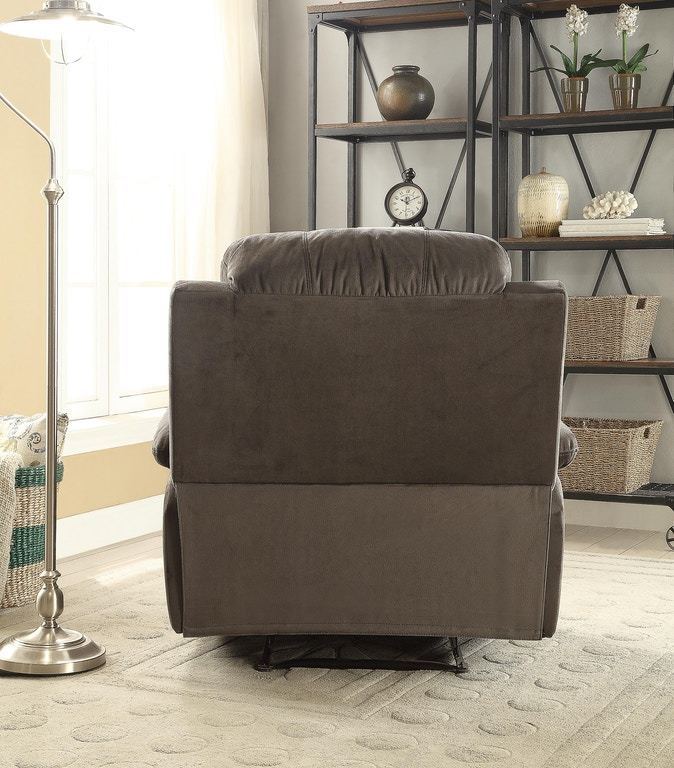 Bina Microfiber Recliner - Charcoal