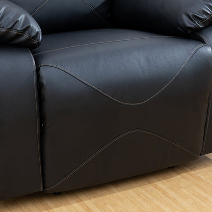 Watson Air Leather Reclining - Black