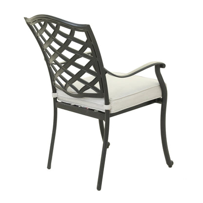 Rosita Patio Dining Arm Chair (Set of 2) - Silver