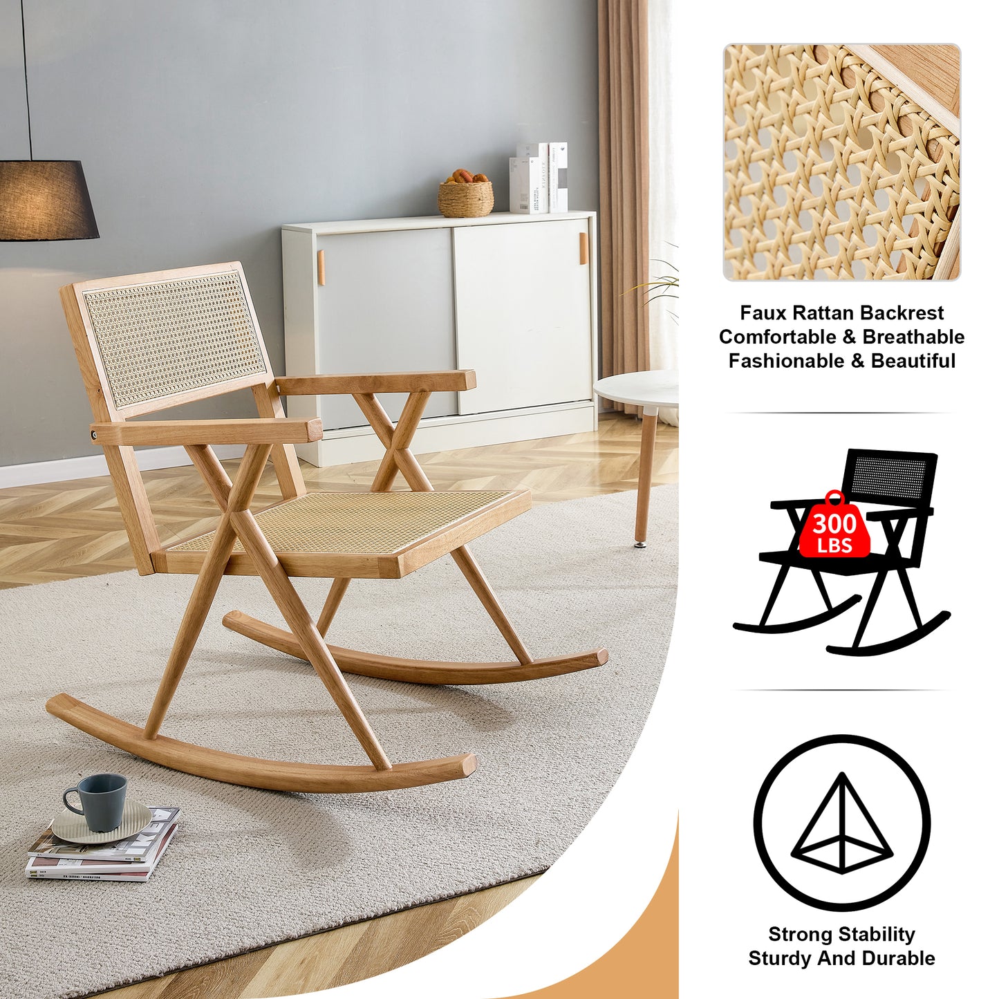 Abel RattanRocking Chair - Natural - Natural