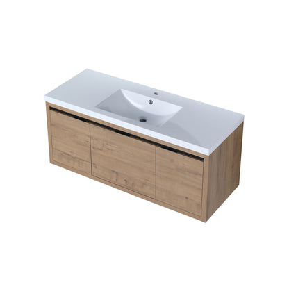 48 Inch Bathroom Cabinet With Sink - Oak