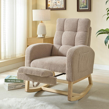 Serrano Modern Accent Rocking Chair - Gray