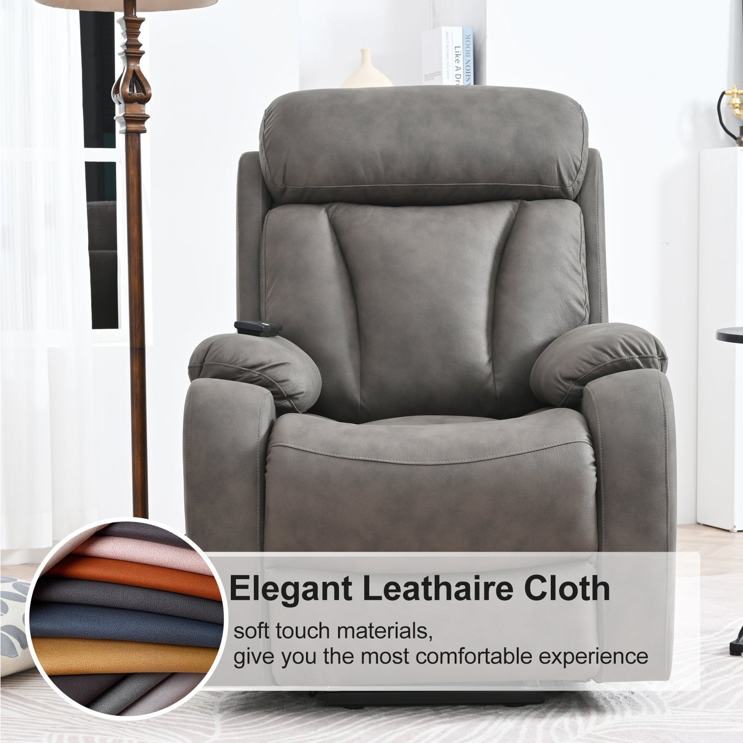 Rios Lift Chair Recliner - Dark Gray