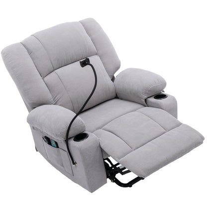 Dawson Power Lift Recliner with Massage - Gray