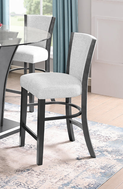 Oliver Fabric Counter Height Dining Side Chair (Set of 2) - Gray