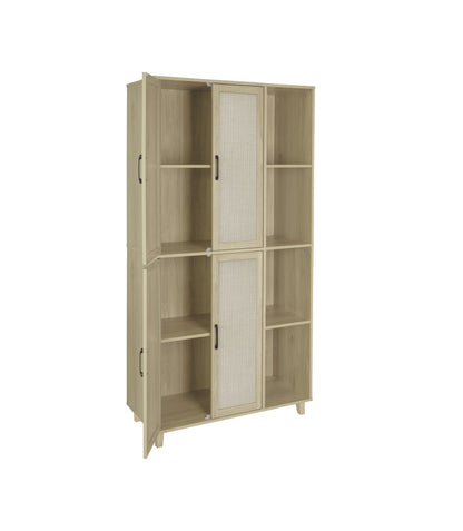 Acuna II 4 Door Storage Cabinet - Natural