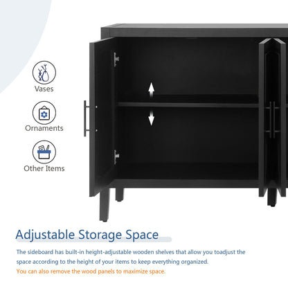 Hope Sideboard Storage Cabinet - Black