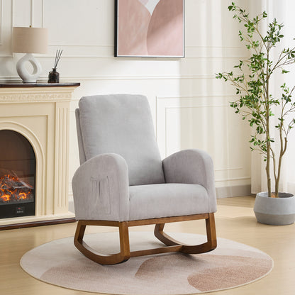 Lester Rocking Chair - Light Gray